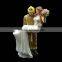 Hand Painted Polyresin Arts Figurines Statue Wedding Decoration