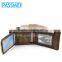 Men Genuine Leather Vintage Bifold Card Case Cash Holder Wallet Purse Snap