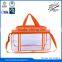 Transparent PVC travel duffel bag for teenager