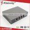 With 4-port poe switch 4+1 port desktip fast ethernet switch for network camera