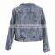 Women Softshell Applique Denim Jacket