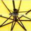Advertising Giving Cheap Fancy High Quality Yellow 3 Folding Umbrella