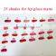 Private label 25 shades waterproof Lip gloss tattoo with factory price