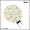 G4 6 SMD LED Warm White Marine Light Bulb Lamp DC 12 Volt