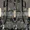 530-4 French Blackened Crystal Chandelier