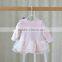 2016 high quality baby girl stripe cotton child baby dress new style model