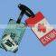 ready sale embossed lovely famous cartoon character soft pvc cruise luggage tags