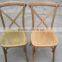 Vintage Oak/beech/birch wood dining cross back chair, X back chair