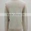 Lady twist fashion design turtle neck pullover with sequins