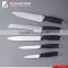 6pcs kitchen knife set silicone soft touch handle kitchen knife set with s.s utility knife block block knife set
