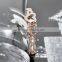 Latest Design Wedding Wear Bangle High Polished Winding One Hand Hold Heart Together Shing Crystal Hollow Heart Creative Bangle