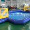 2016 Hot selling customized soccer field inflatable water football field