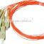SC /apc 12 fiber cores fanout fiber optic Pigtails ,12 core ribbon bundle pigtails