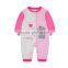 hotsale winter wear Christmas pink velour girls newborn baby romper suits