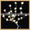 120V led flower tree light type artificial white wire led light tree for christmas lighting