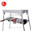 Outdoor Stainless Steel BBQ Grill, portable, height adjustable, charcoal bbq grill