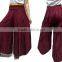 HIPPIE BOHO oriental harem wide leg gypsy yoga belly dance art fisherman skirt maxi palazzo pantspants