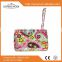 Best selling nice tote zip 100% cotton quilted girls phone handbag