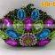 In stock high quality crystal handbag with rhinestone in different color for evening party