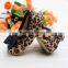 leopard print non-skip hot sale dress baby shoes for girl