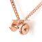 New Design Stainless Steel Dumbbell Pendant Dumbbell Charm Necklace