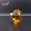 45 mm amber color zinc crystal knobs for kitchen cabinets