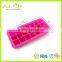 Hight Quality FDA LFGB 21 Cavitites Mini Square Silicone Ice Cube Tray With Cover,Silicone Square Ice Tray