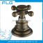 Hot Selling Item Mixer Tap Double Handle Cold And Hot Water Antique Basin Bathroom Faucet FLG606