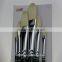 6pcs High quality Round pig hair paint brush Copper paint brush set factory