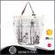 2016 Hot Sale Canvas Building Pattern Handbag Wholesale in China