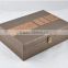 Chinese factories wholesale custom high-grade PU leather wine box, deep coffee color storage box