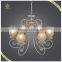 2016 New Arrival White Brush Gold Glass Chandelier, Hanging Decorative Pendant Light