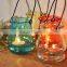 colored candle holder with lifting rope with customized logo