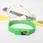 2016 Popular custom logo silicone USB bracelet cable