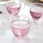 Haonai wholesale clear glass tea set