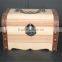 Handmade hot selling antique wood jewelry box with handle