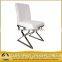 stitching PU cover dining chair with modern special shape legs