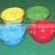 Trade show Hottest Multi-color Galvanized Zinc Metal Colander/ Fruit Basket
