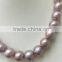 Wholesale 11-12 mm Purple Round Freshwater Loose Pearl Jewelry Necklace