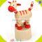 wholesale new fashion kids wooden animal toy game W06D081