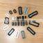 Black, White, Color, Plastic POM NYLON Loops, Rectangle rings