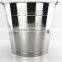 Cheap stainless steel Metal beer ice bucket with handle