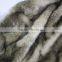 4 cm Camel Black Dye Pointed Jacquard Plush Cloth Fake Fur Fabric