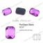 Decorative octagon flat cut glass stones for fancy jewelry accessories