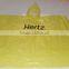 PE Disposable Yellow Poncho with Customers' Logo