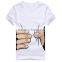 Fancy custom printing design t-shirts for couple