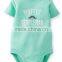 100% Cotton Baby Rompers Printed Color Short Sleeve Baby Onesie