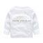 Wholesale spring cotton long sleeves boys kids round neck t-shirt