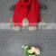 Newest design fashion acrylic knit scarf winter plain color scarf