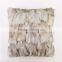 YR176 Luxury Customize Made Genuine Fox Head Fur Patchwork Sofa Pillow Cover